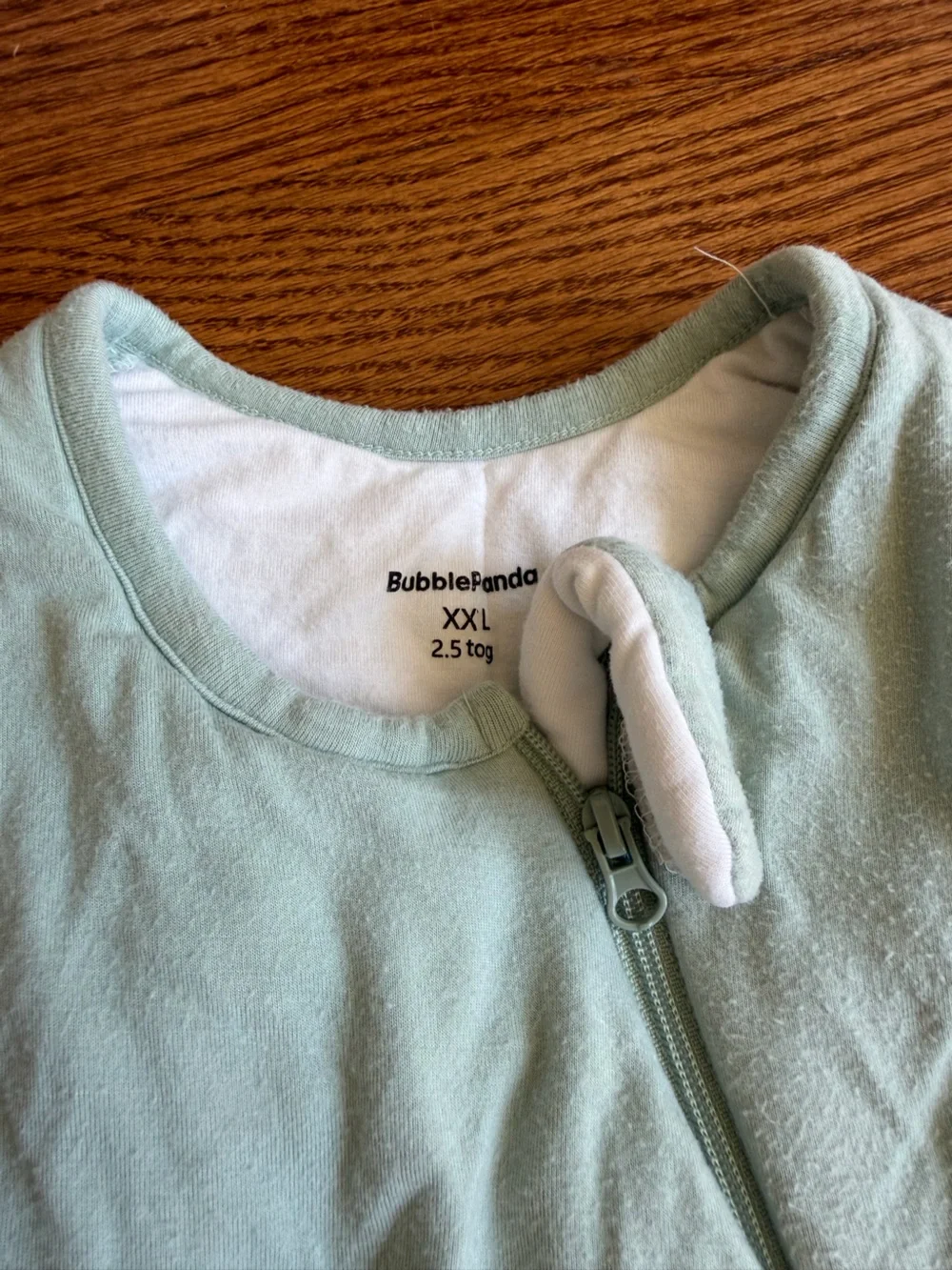 Toddler Bubble Panda Sleep Sacks size XXL 2.5 tog in Mint Green and Gray